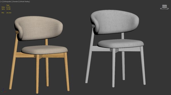 3D model Oleandro Chair Wood by Calligaris - TurboSquid 1810359