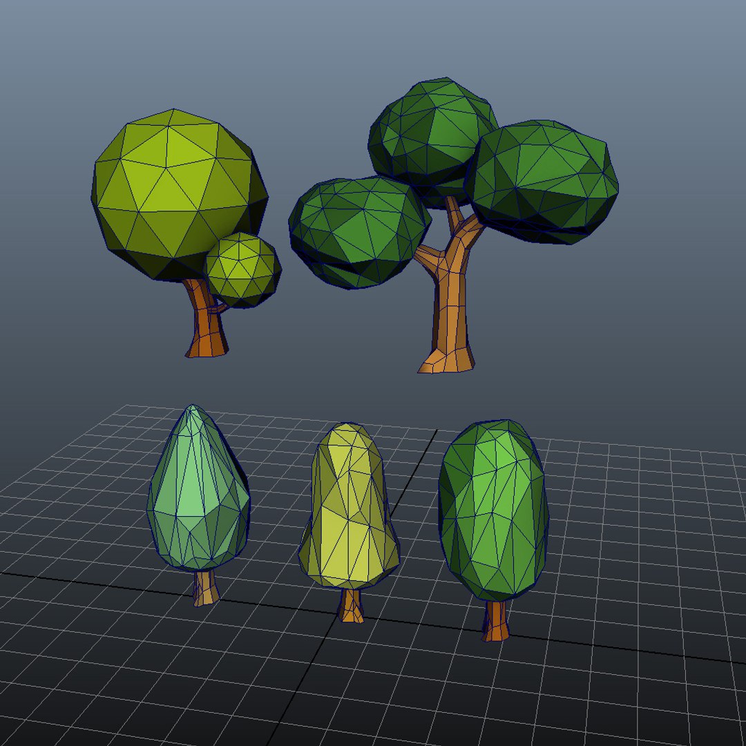 3d Model Cartoon Tree