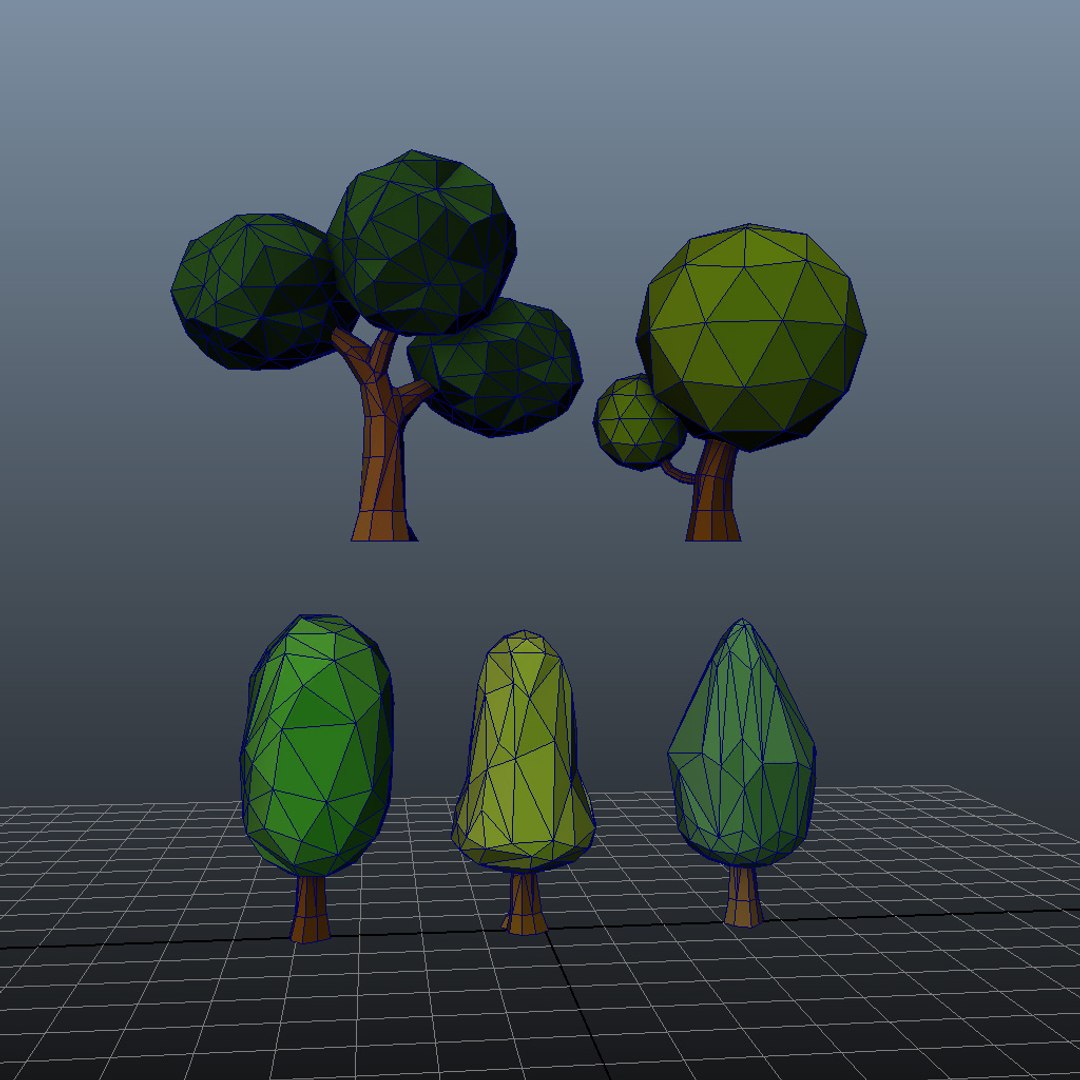 3d Model Cartoon Tree