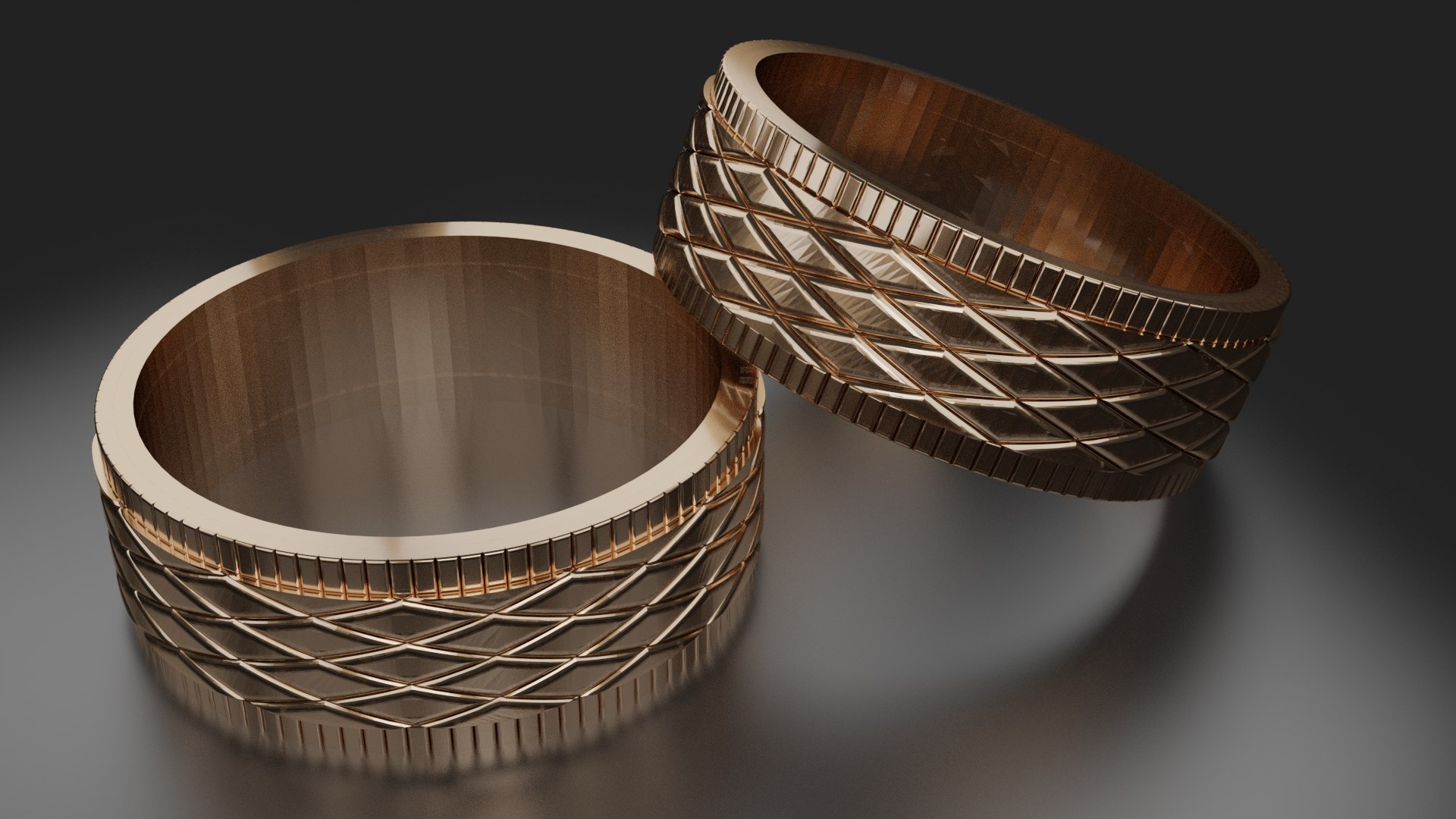 3D Ring with Romb Pattern model - TurboSquid 1842437