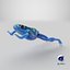 Dendrobates Tinctorius 점프 포즈