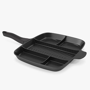 Divided 5 Section Grill Griddle Skillet Generic