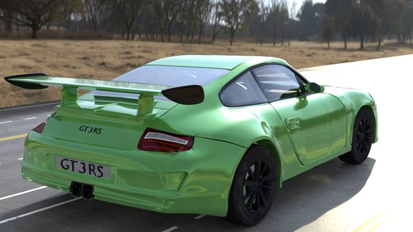 3D rigged porsche Gt3rs