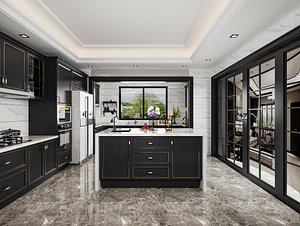 Modern kitchen model