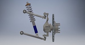 Front double wishbone suspension