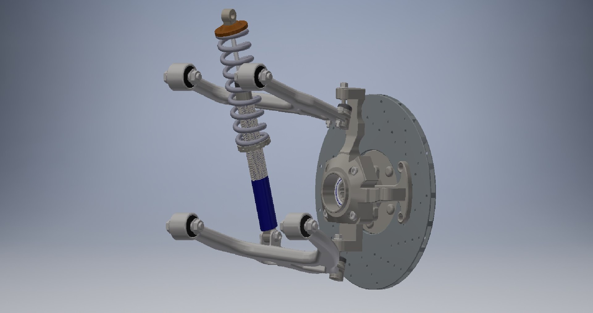 3D Front Double Wishbone Suspension Model TurboSquid 2211777