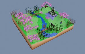 Low Poly Chinese House