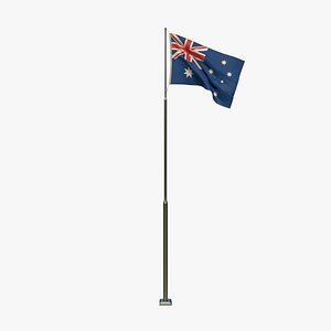 Animated  Australia Flag 3D