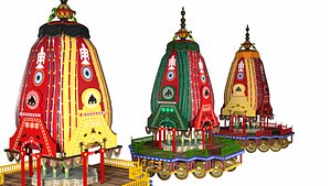 3D jagannath rath model