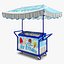 Carrello a mano con display congelatore