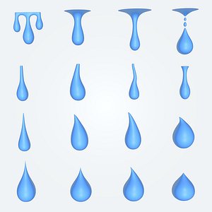 Drops Splashes and Paint Pack