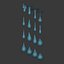 Drops Splashes and Paint Pack 3D model