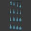Drops Splashes and Paint Pack 3D model