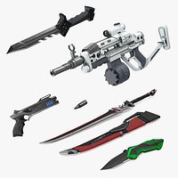 Futuristic Sci Fi Weapons Collection 3