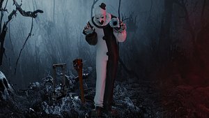 Art the Clown Low-poly 3D
