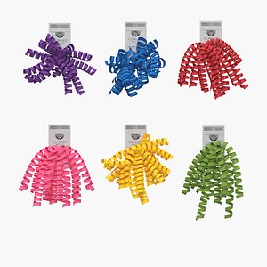 3D Jillson Roberts OASGL001 6 Count Self Adhesive Gift Wrap Curly Bows
