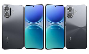 3D Vivo V70 Lite 5G Black model