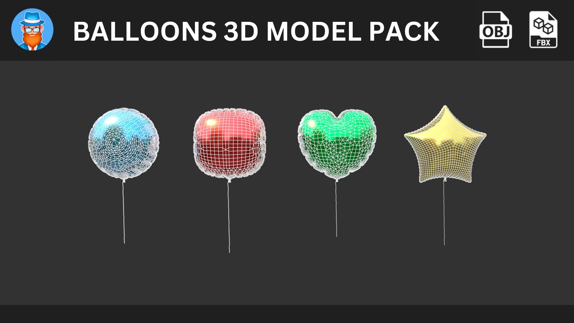 balloons-3d-model-pack-3d-model-turbosquid-2396760