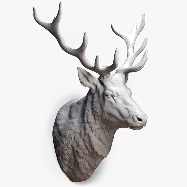 sculpture deer obj