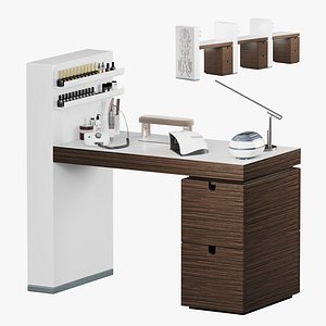 Gamma Bross Gloss Manicure table wood 3D model