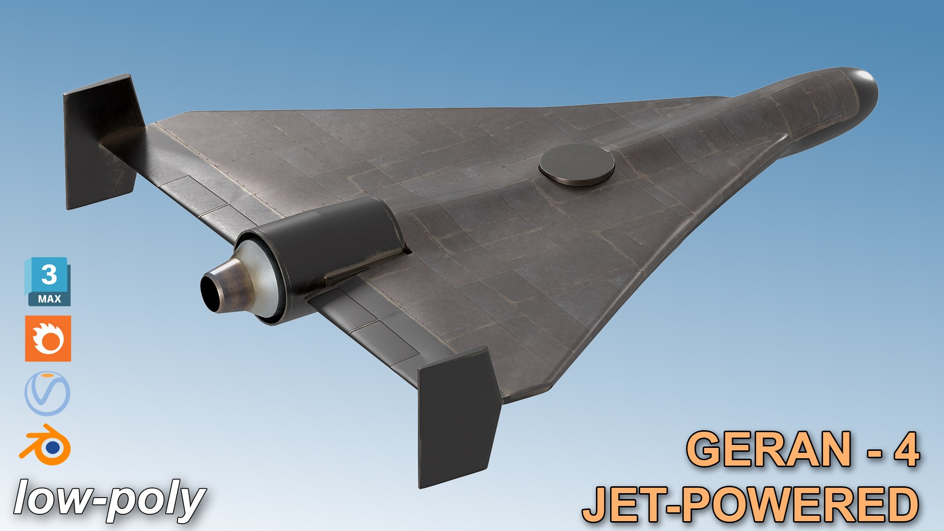 3D model Geran-4 Jet-Powered UAV https://p.turbosquid.com/ts-thumb/M5/6DtIf7/qW/hdlogo/jpg/1788551570/1920x1080/fit_q87/1a0848691992ebb507a610f6263ee3e3a4b64200/hdlogo.jpg