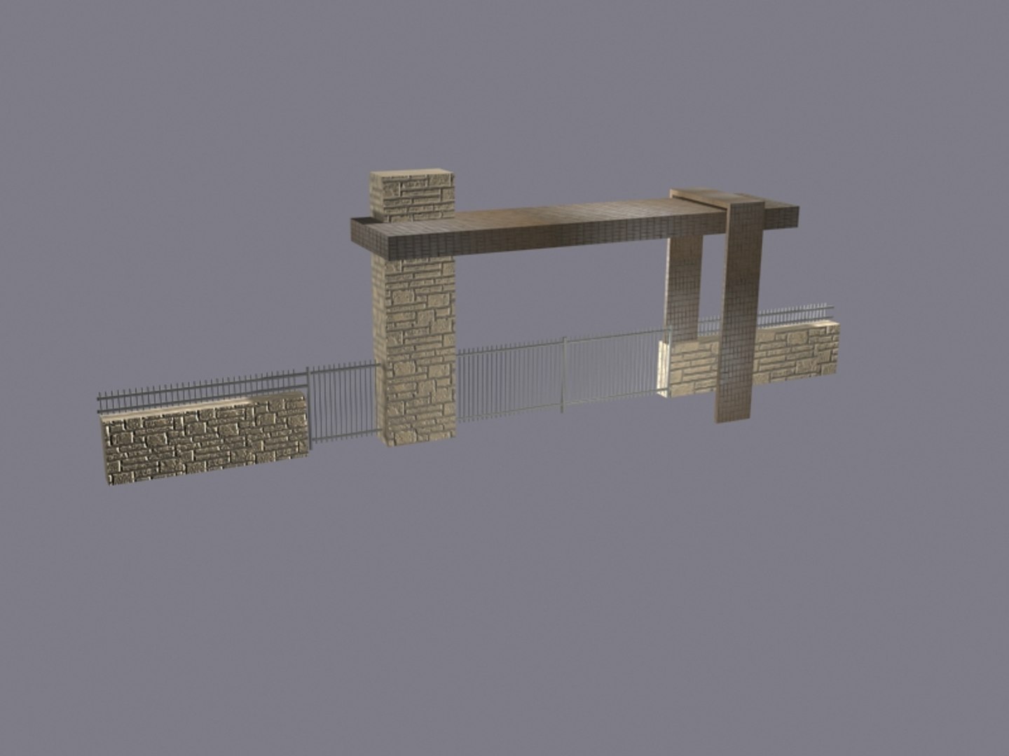 3d entrance gate