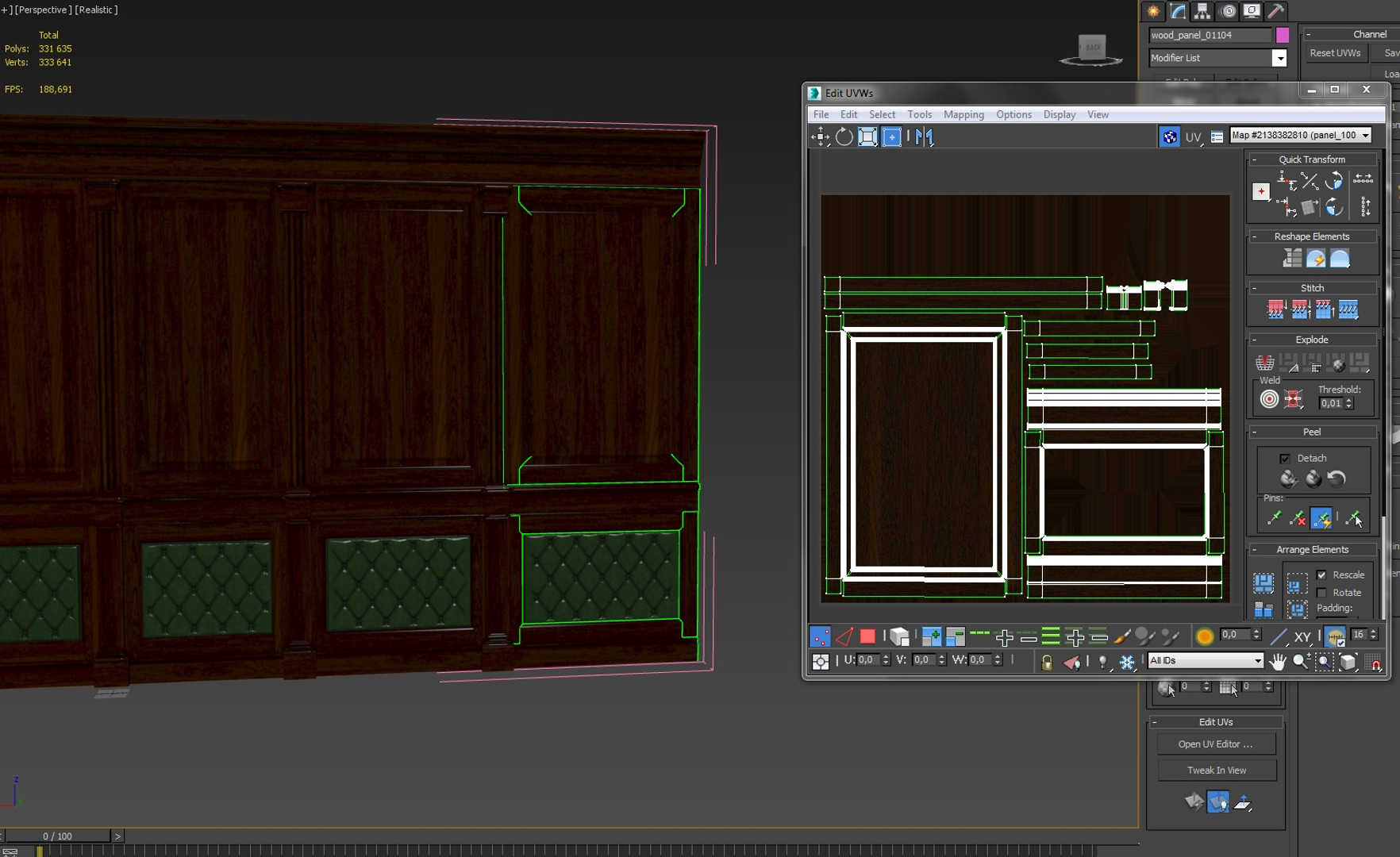 Wood panels 3D model - TurboSquid 1438669