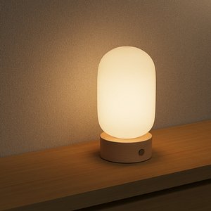Minimalist Bedside Lamp Low-poly 3D model 3D
