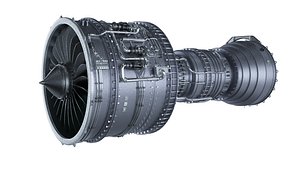 3D Boeing Jet engine model