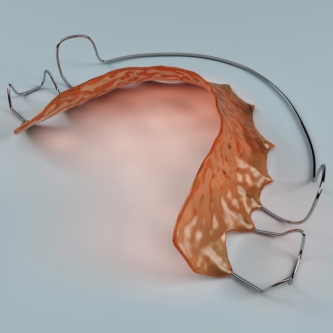dental tooth plate 3d model