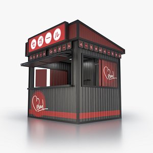 3D Food Vendor Kiosk V1