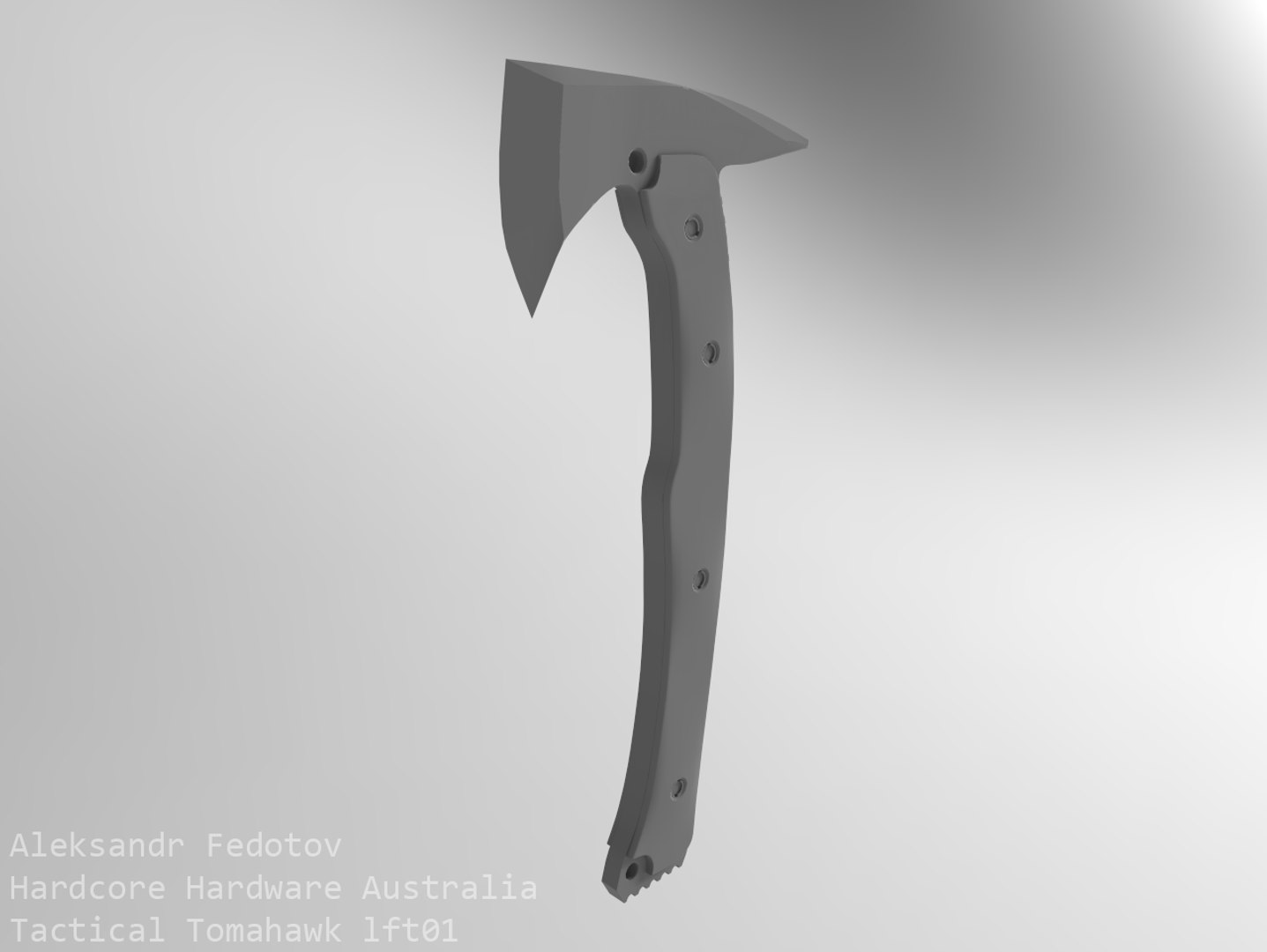3d Tactical Tomahawk Lft01 Model