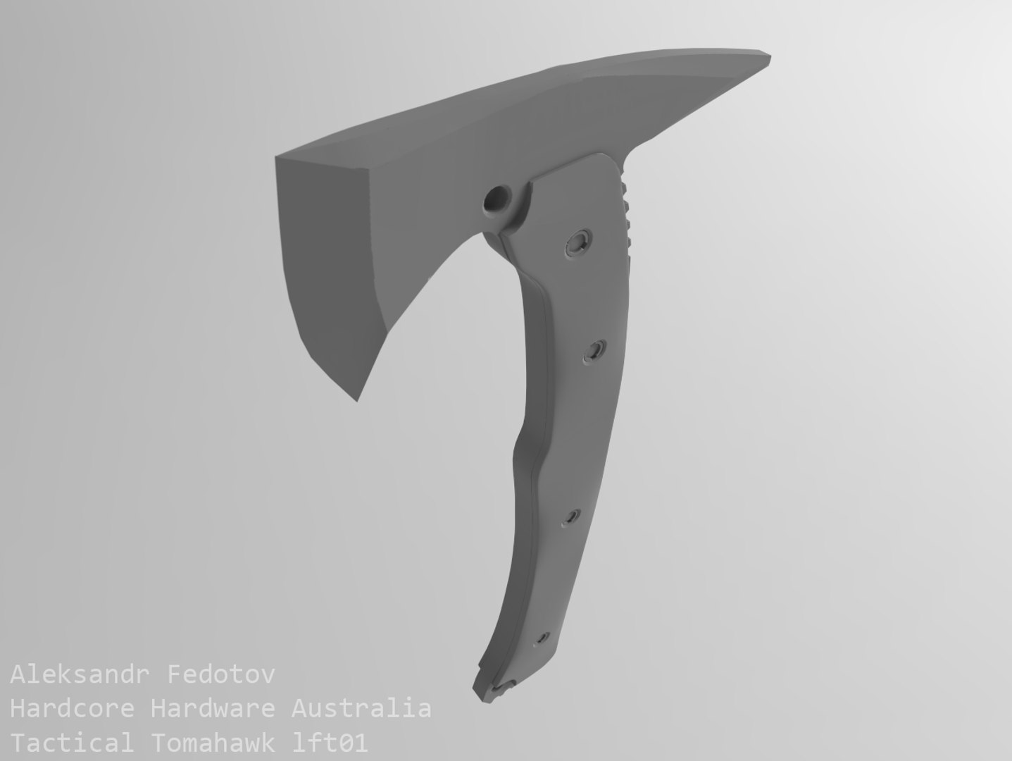 3d Tactical Tomahawk Lft01 Model