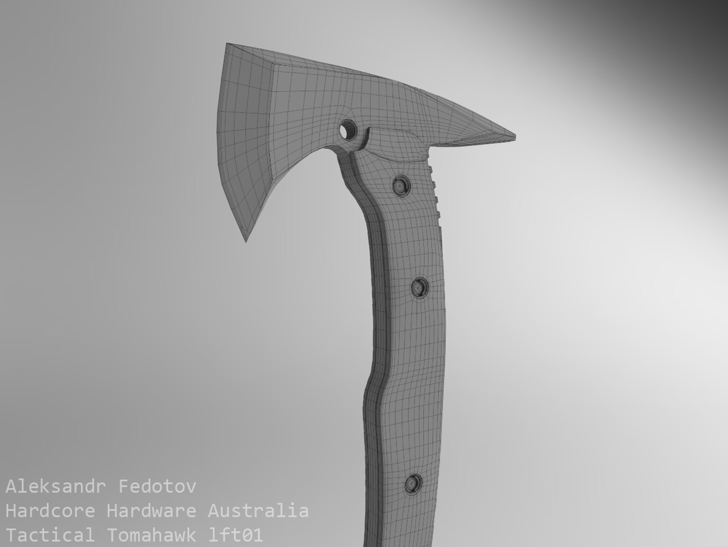 3d Tactical Tomahawk Lft01 Model