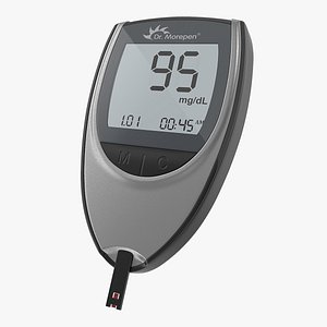 blood glucose meter 3D