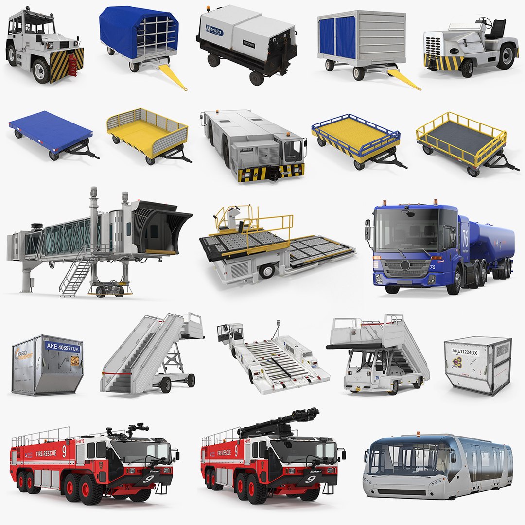 Airport 3D Models Collection 3 3D model preview