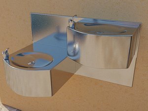 3D drinking fountain