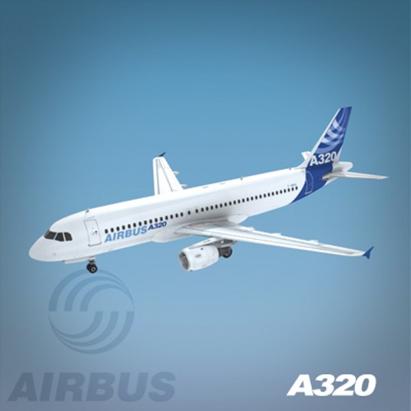 airbus a320 3d model