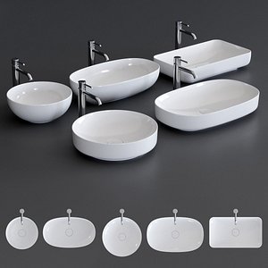 form washbasin ceramic 3D model