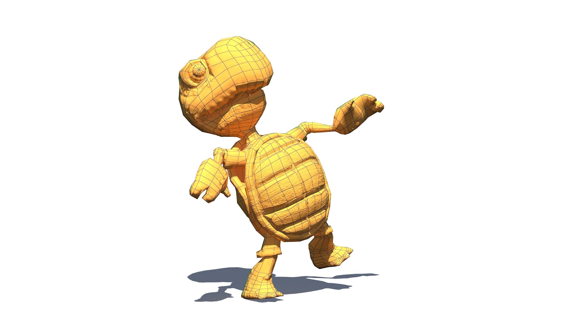 Cartoon Turtle Riged Model - TurboSquid 1321619
