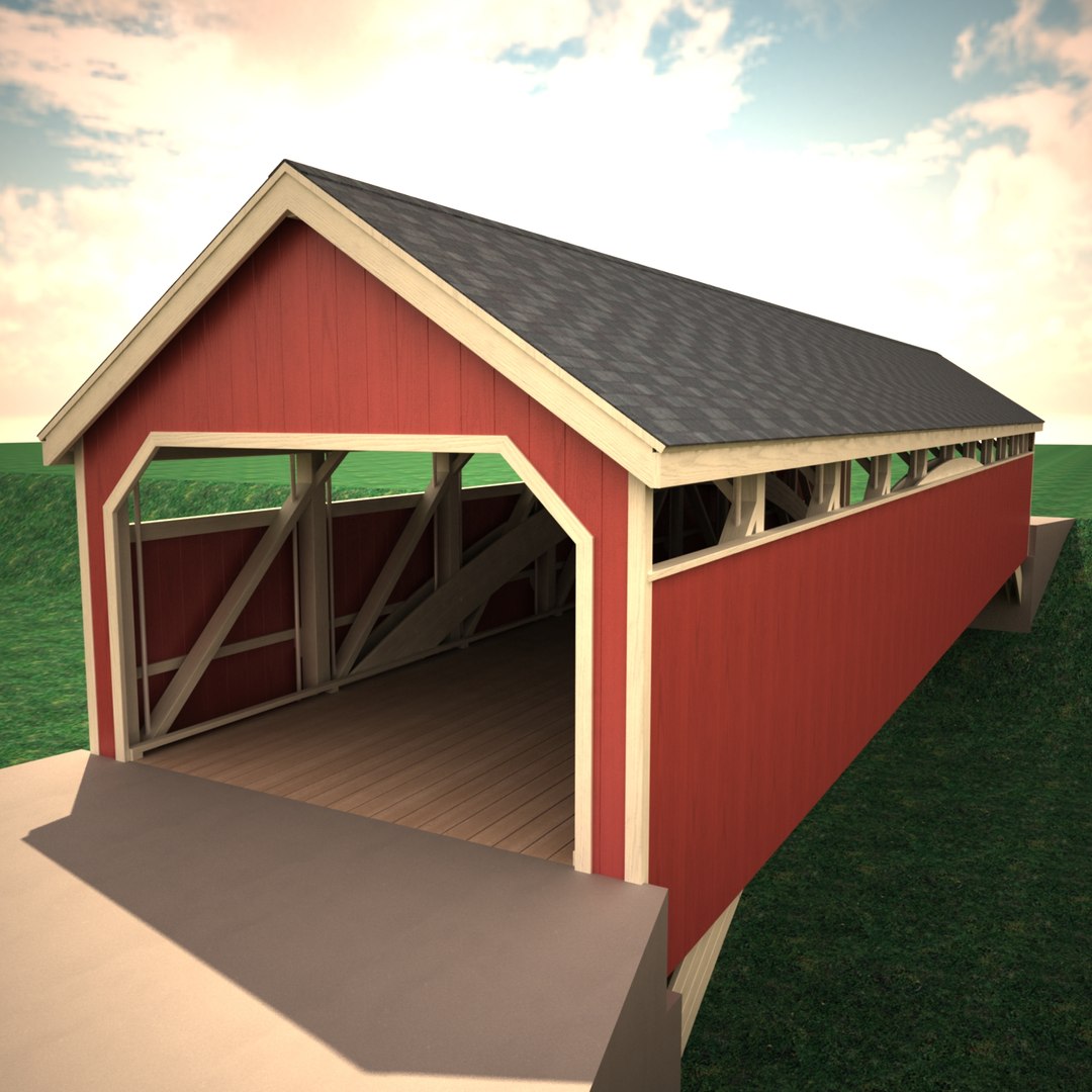 Covered Bridge 3d 3ds