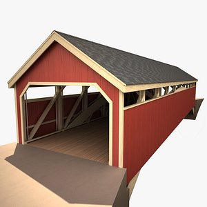 covered bridge 3d 3ds