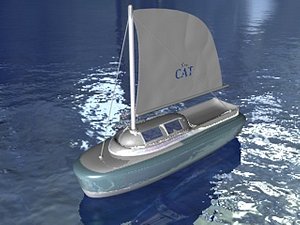 3d 3ds sail boat
