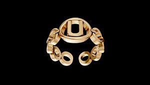 letter u ring