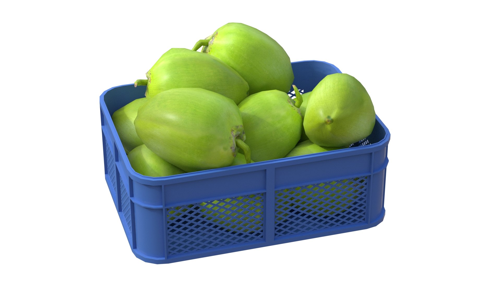 3D model Fruits Plastic Crate Collection https://p.turbosquid.com/ts-thumb/M5/oLQywv/NJ/coconutgreenplasticcrate/jpg/1785215655/1920x1080/fit_q87/5f3a0d991f37a50ee72a7531a460cb6334040827/coconutgreenplasticcrate.jpg