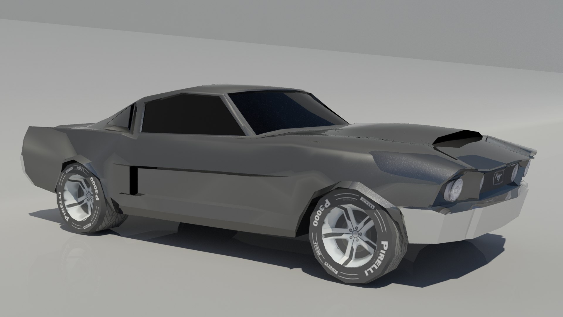 Mustang Unity 3d Model