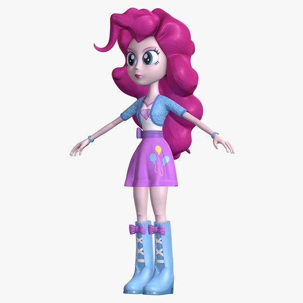 Human Pinkie Pie EG Character 8K 3D model