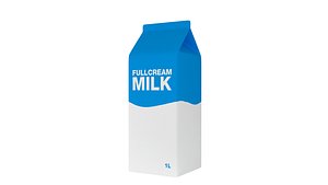 Milk Carton Bottle model