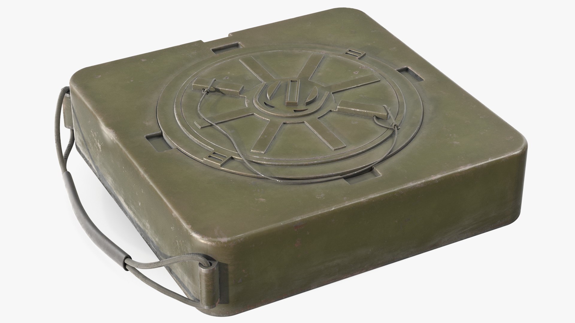 M19 Anti Tank Landmine Old 3D model preview