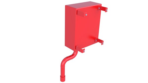 modèle 3D de Boîte à incendie murale d'urgence modèle 3D 6 - TurboSquid ...